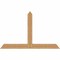 Ekena Millwork Portland Timber Gable Bracket, Western Red Cedar, 72"W x 45"H x 5 1/2"D x 5 1/2"F, 15/12 Pitch GBW072X45X0606POR00SWR - alternate 1
